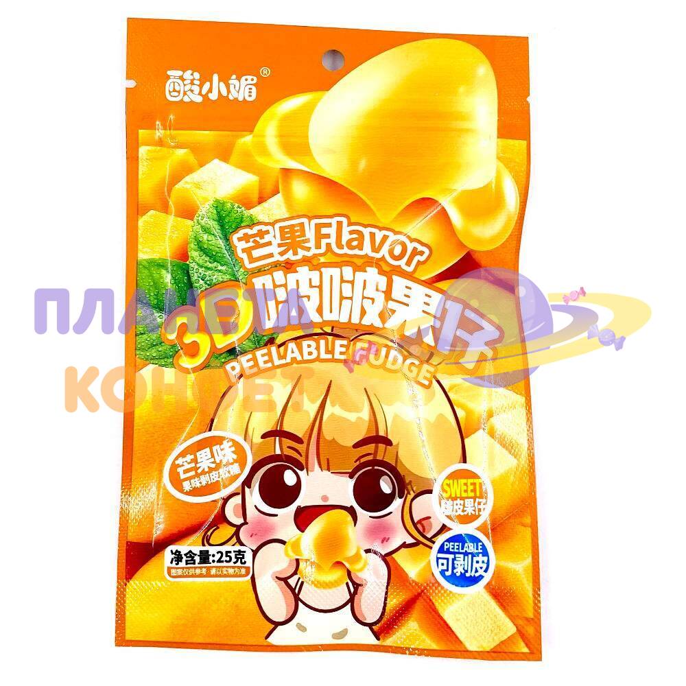 Желе, зефир и мармелад из Азии: Мармелад 3D Peelable Fudge со вкусом Манго
