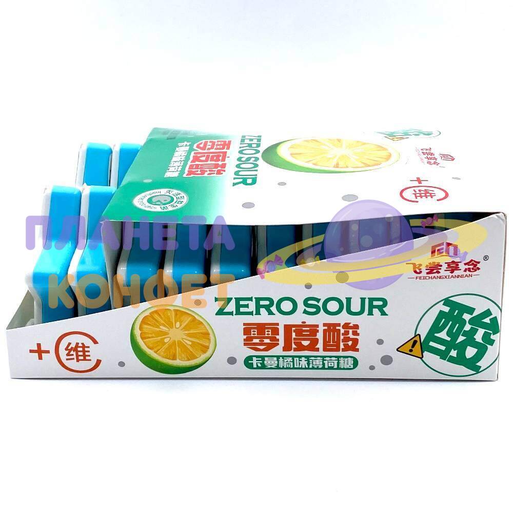 Конфеты сладкие из Китая: Мятное драже Zero Sour каламондин