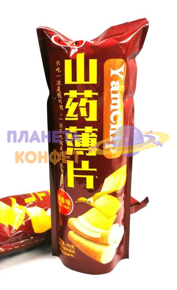 Чипсы из Азии: Чипсы из ямса Большая упаковка"YamChip" со вкусом барбекю