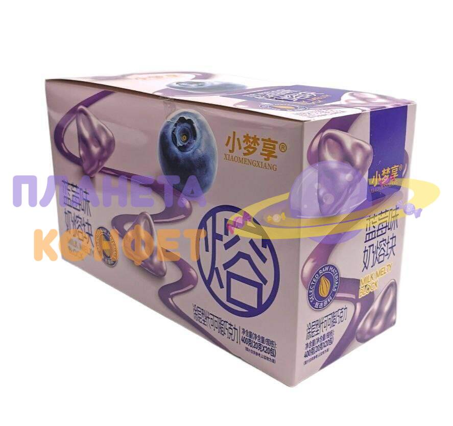 Конфеты сладкие из Азии: Хрустящее печенье в молочном шоколаде черника