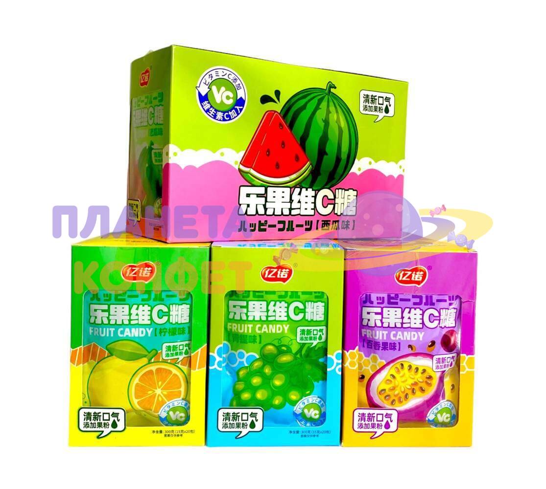 Конфеты сладкие из Азии: Конфеты драже YInuo "Fruit Candy" с ментолом ...