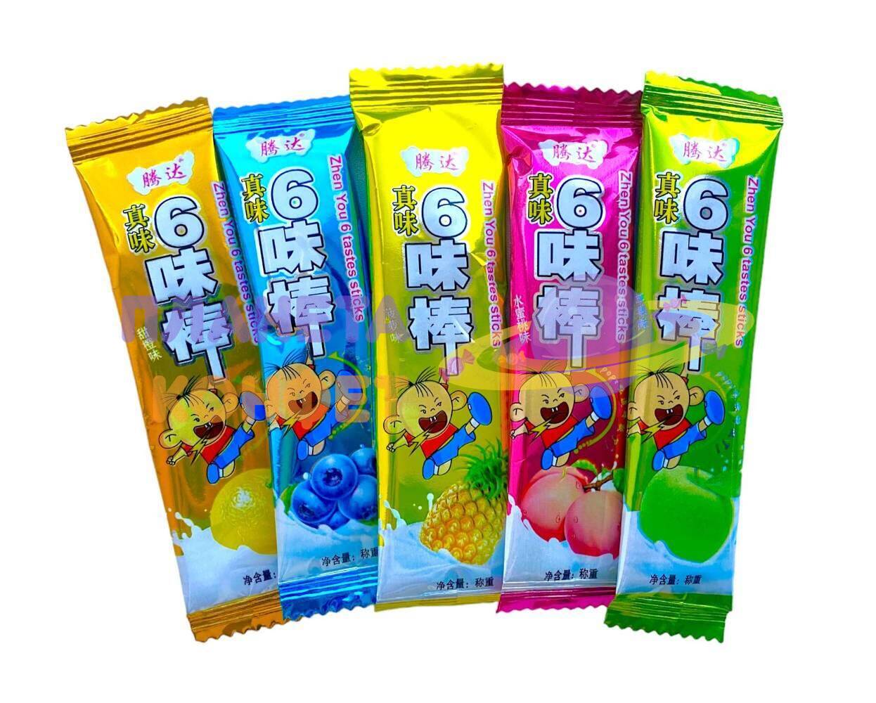 Леденцы из Азии: Карамель на палочке True Taste ассорти вкусов